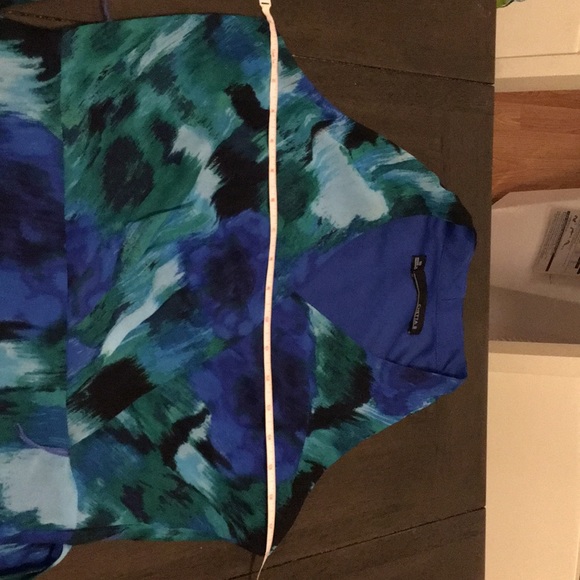 Gorgeous blue/green maxi dress; size 10 - Picture 4 of 8